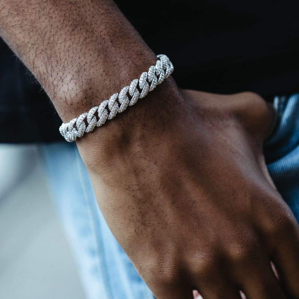 4mm Diamond Beads Chain White Gold